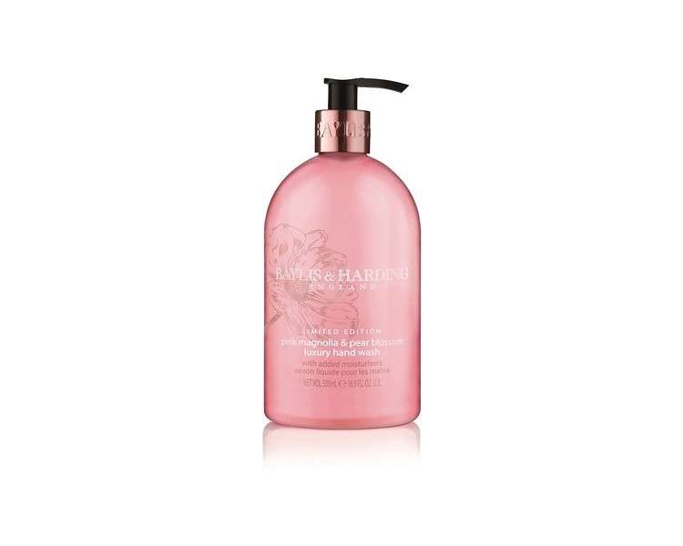 Baylis & Harding Pink Magnolia & Pear Blossom 500ml hand soap