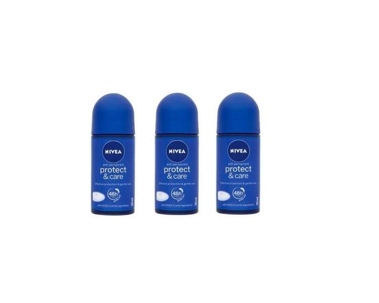 Nivea Protect & Care Anti-perspirant Deodorant Roll On for Women 50ml