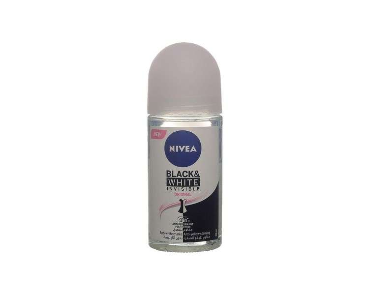 Nivea Invisible For Black & White Pure Anti-Perspirant Roll-On 50ml