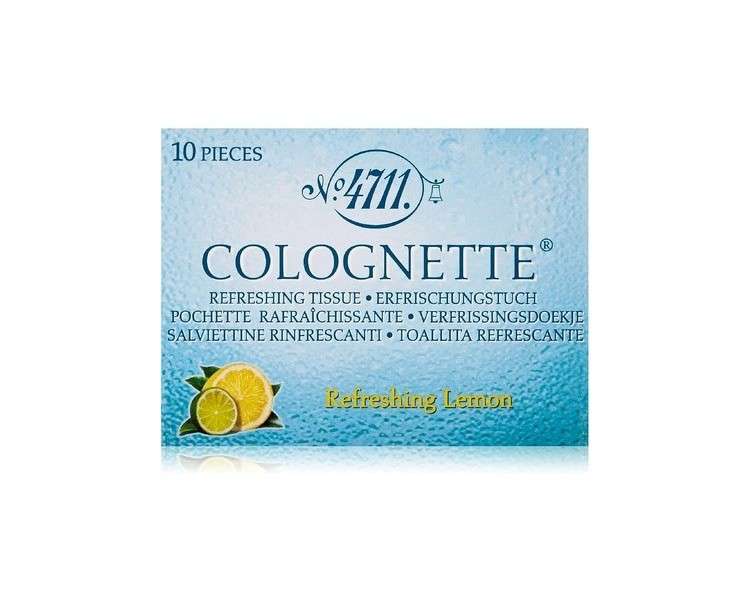 4711 Lemon Colognette Refreshing Tissue Box Of 10