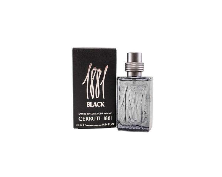 Nino Cerruti 1881 Black Eau De Toilette Spray 0.84oz 25ml for Men