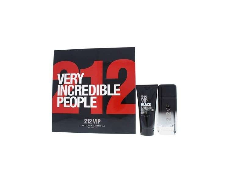 Carolina Herrera 212 VIP Black Gift Set 100ml Eau de parfum + 100ml Shower Gel