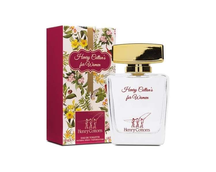 Henry Cotton's Women Eau de Toilette with Fruity, Floral and Sweet Scent Made in Italy 50ml