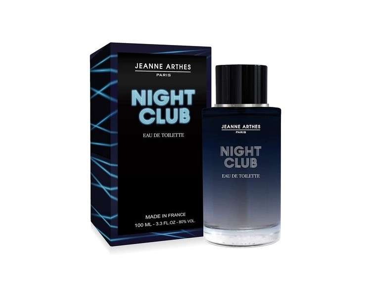 Jeanne Arthes Night Club Eau de Toilette for Men Made in France 100ml