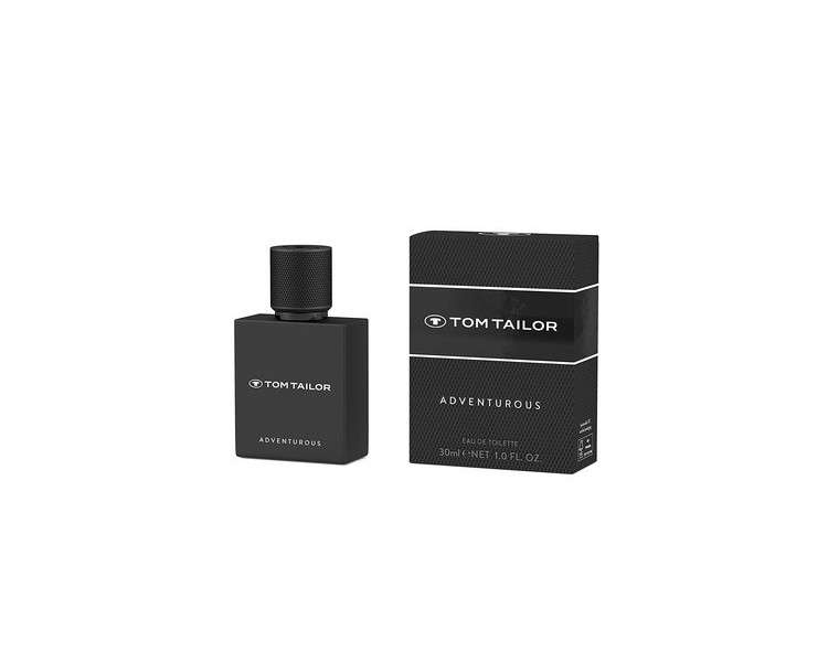 Tom Tailor Adventurous for Him EdT 30ml - Woody and Exciting Men's Fragrance with Bergamot, Lavender and Vanilla - Casual and Unique