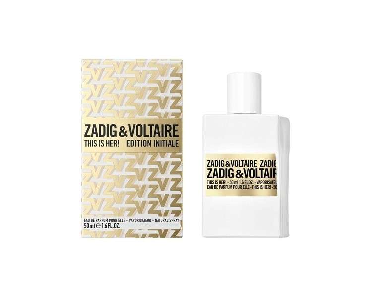 Zadig & Voltaire This Is Her! Eau De Parfum for Women Initial Edition 50ml