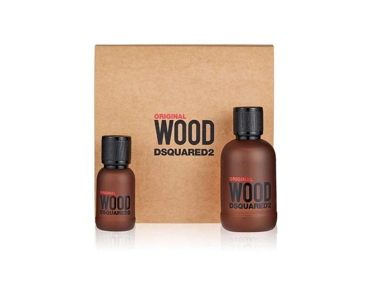 Dsquared2 Original Wood Eau De Parfum 100ml and Eau De Parfum 30ml Gift Set