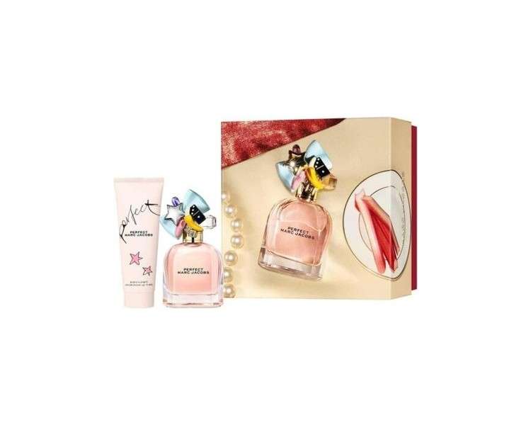 Marc Jacobs Giftset For Her Perfect Eau De Parfum 50ml and Body Lotion 75ml