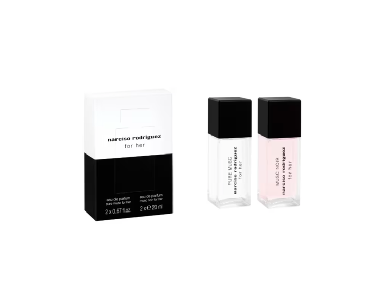 Narciso Rodriguez  for her Musc Noir Eau de Parfum 20ml + Pure Musc Eau de Parfum 20ml  Duftset