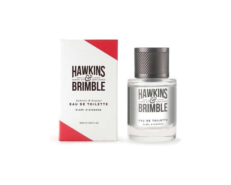 Hawkins & Brimble Elemi & Ginseng Eau De Toilette for Men 50ml - Coffee & Rose Blend Fragrance