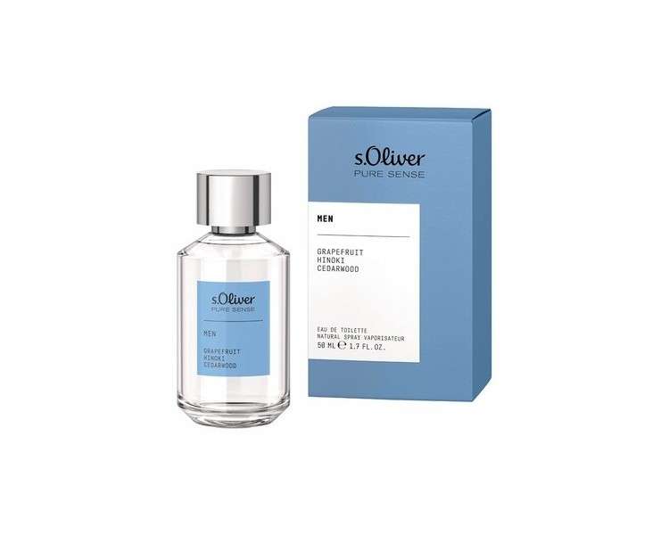 s.Oliver Pure Sense Men Eau de Toilette 50ml Natural Spray