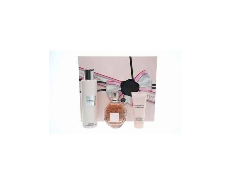 Viktor & Rolf Flowerbomb Perfume Gift Set 3.4oz EDP, Body Lotion 6.7oz