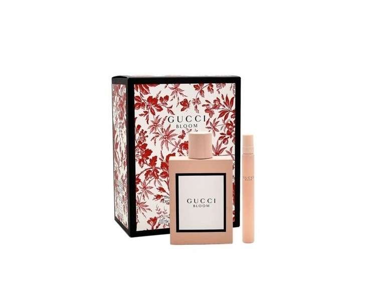 Gucci Bloom Eau de Parfum Spray Perfume Gift Set 100ml + Mini 10ml