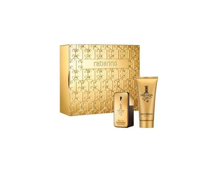 Paco Rabanne 1 Million Gift Box Eau De Toilette 50ml Shower Gel 100ml