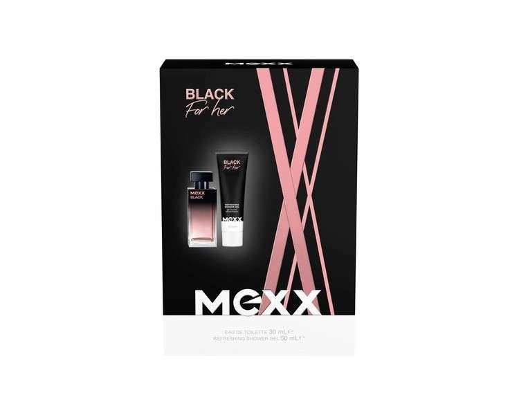 MEXX Black Woman Eau de Toilette Gift Pack 30ml + Shower Gel 50ml