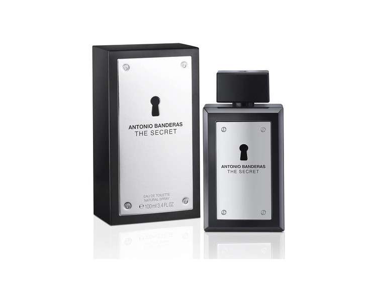 Antonio Banderas Perfumes The Secret Eau de Toilette for Men Long Lasting Elegant Sexy and Masculine Fragrance Fruity and Leather Notes Ideal for Day Wear 100ml