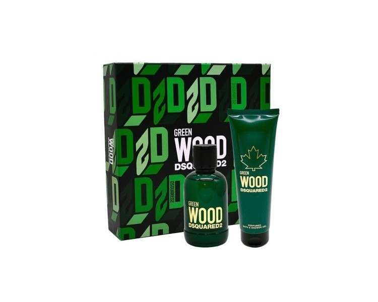 Dsquared2 Green Wood 100ml Eau de Toilette & 150ml Shower Gel