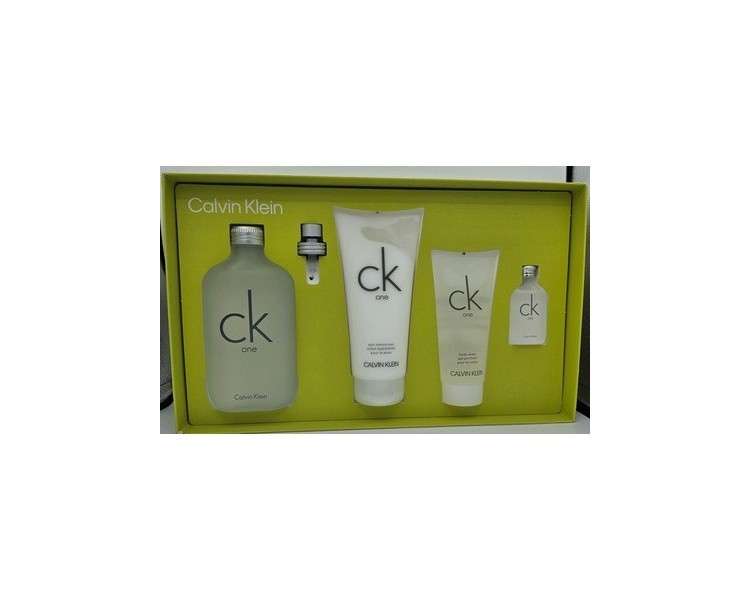 Calvin Klein CK One 200ml EDT + Cream 200ml + Shower Gel 100ml + EDT 15ml