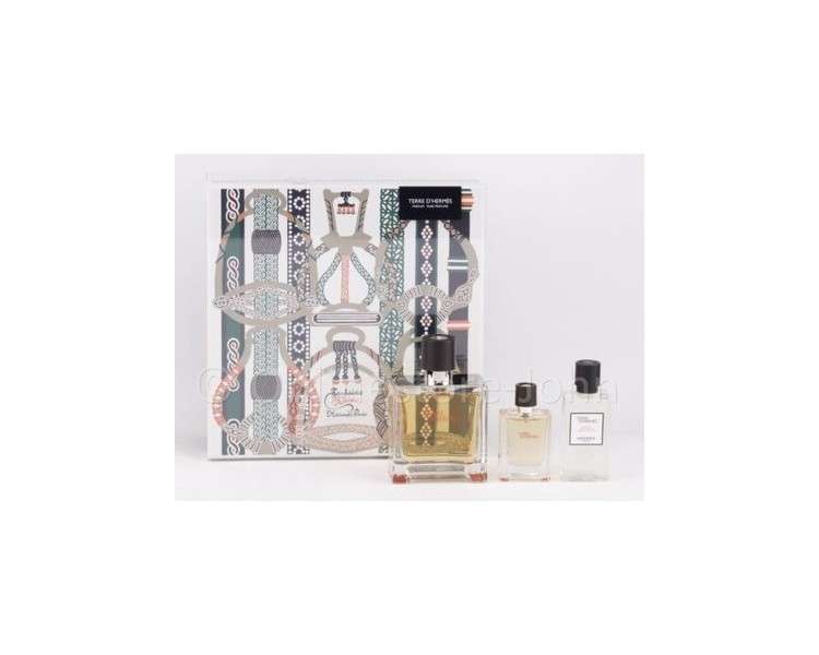 Hermes Terre d'Hermes Set 75ml + 12.5ml EDP + 40ml After Shave Pure Perfume