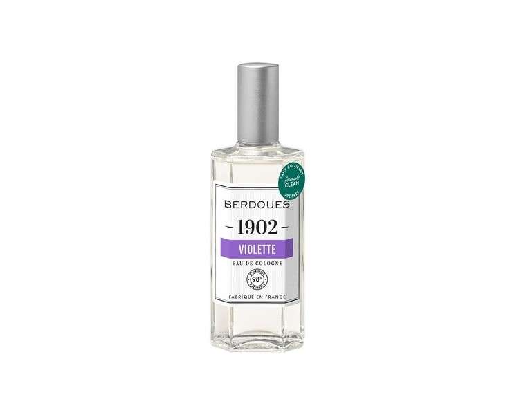 Berdoues 1902 Violet Eau de Cologne Floral Scent Made in France Spray Fragrance for Men and Women with Violet Lilac Jasmine Luxury Unisex Perfume with Premium Quality Ingredients 4.2 fl.oz.