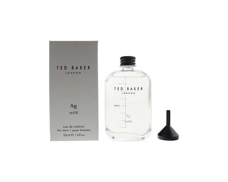 Ted Baker Tonics Ag Silver Men's Refill Bottle Eau de Toilette 50ml