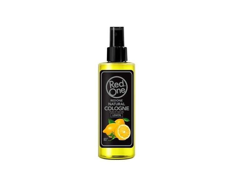 RedOne Natural Barber Cologne Aftershave Spray 150ml Lemon