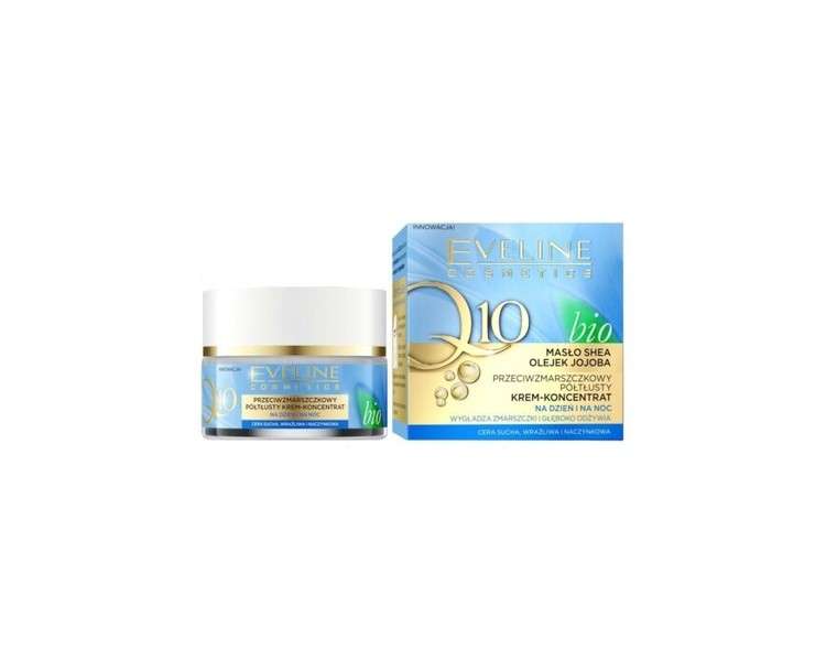 Eveline Bio Q10 Anti-Wrinkle Half-Fat Day & Night Cream Concentrate 50ml