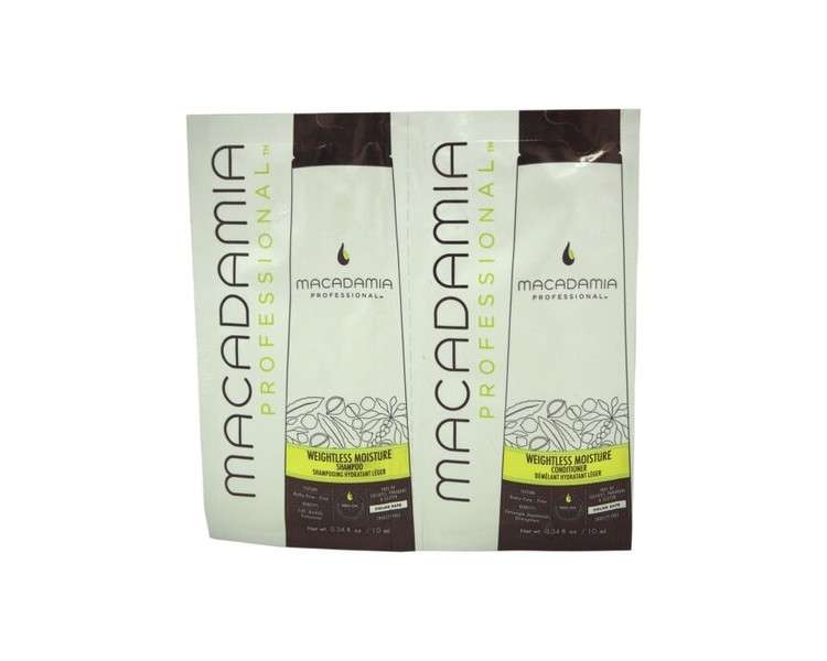 Macadamia Weightless Moisture Shampoo and Conditioner Foil Pack 0.34oz
