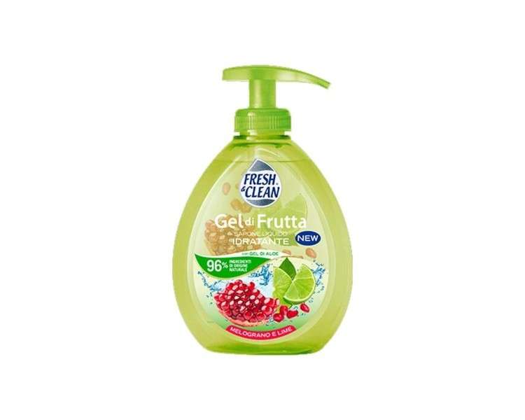 Fresh & Clean Pomegranate & Lime Liquid Soap Fruit Gel with 300ml Doser