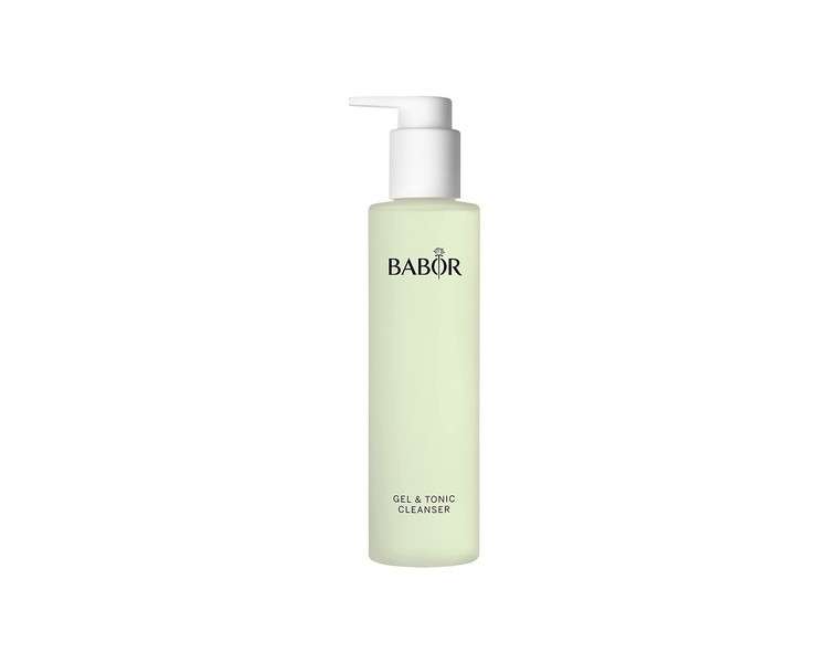 BABOR Gel & Tonic Cleanser for Oily and Impure Skin 2 in 1 Anti-Bacterial Cleansing Gel and Toner Vegan Formula 200ml