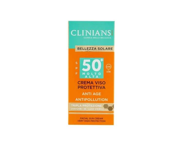 Clinians SPF50 Anti-Ageing Face Sun Cream 50ml