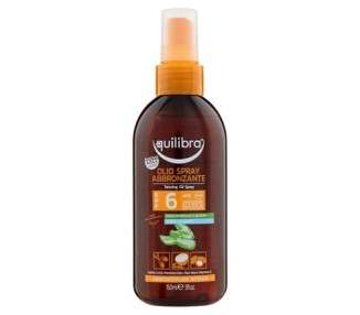 Equilibra Solari Tanning Spray SPF 6 with Aloe Vera and Vitamin E 150ml