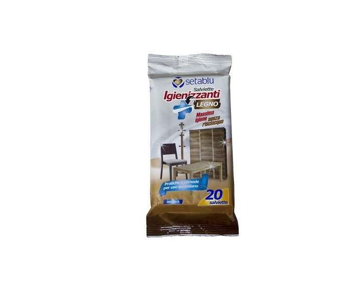 setablu Disinfectant Wipes Wood 80 Wipes