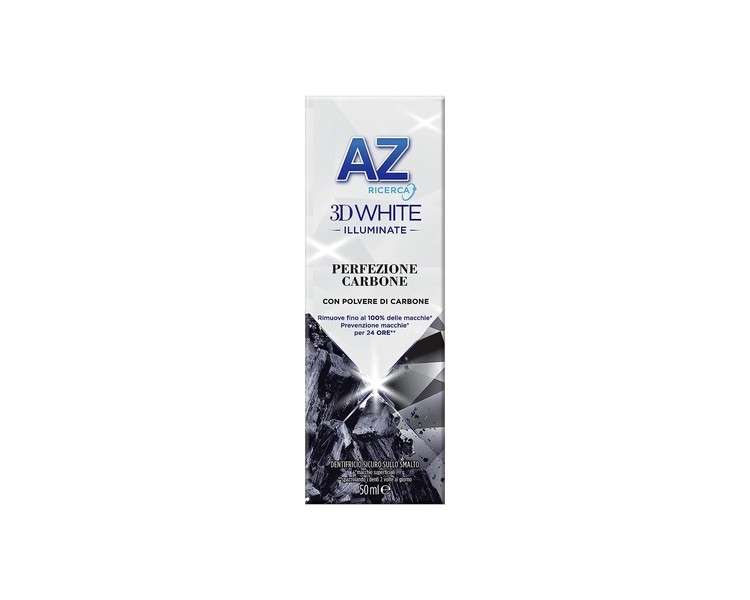 AZ 3D White Perfektion Kohle Toothpaste with Professional Teeth Whitening 50ml