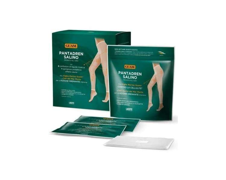 GUAM Pantadren Saline Kit Complete Action Draining Intensive - Pack of 3 Treatments