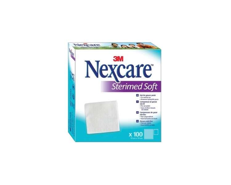 Nexcare Sterimed Soft Sterile Gauze 10x10cm 100 Count