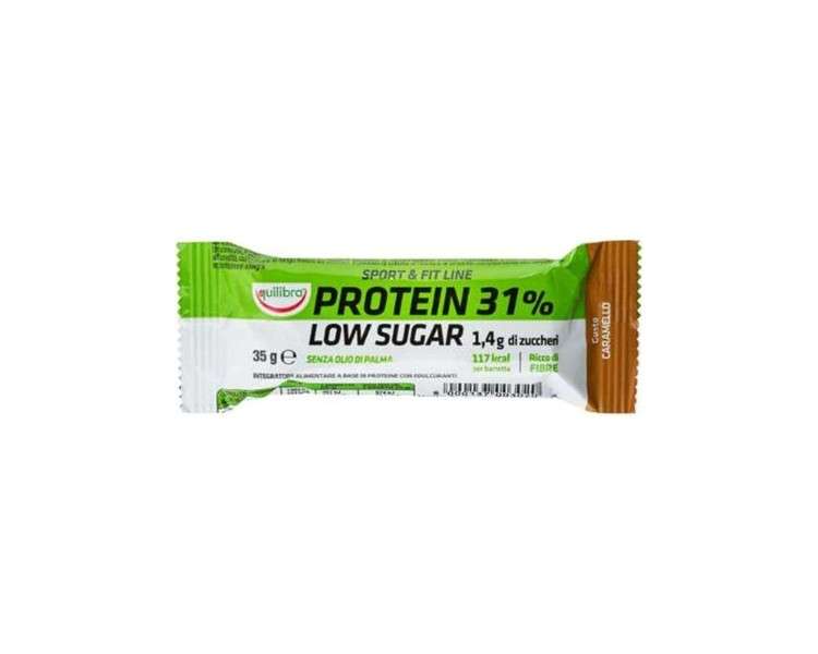 Equilibra Sport Protein 31% Low Sugar Caramel Flavored Bar 35g