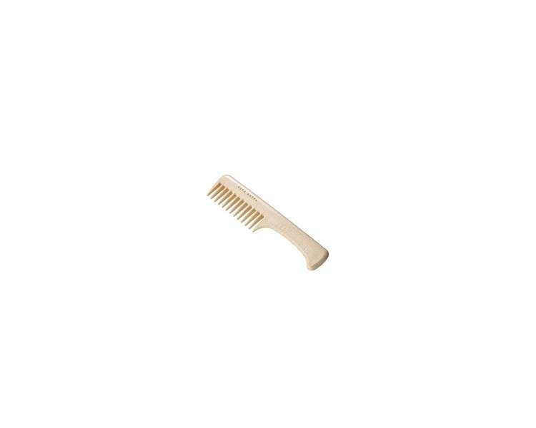 Acca Kappa Beechwood Comb with Coarse Teeth and Handle