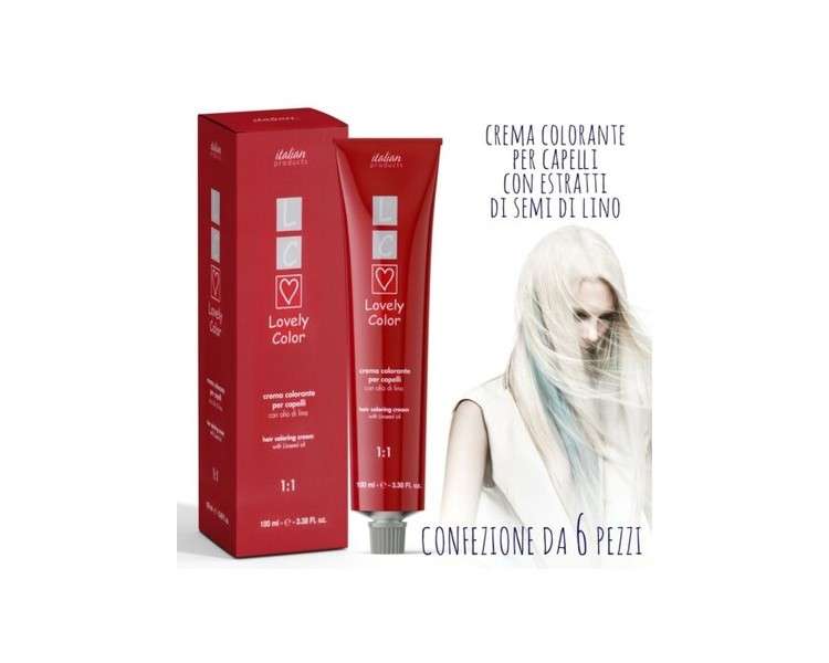 Lovely Color Permanent Hair Dye Kit 6x100ml