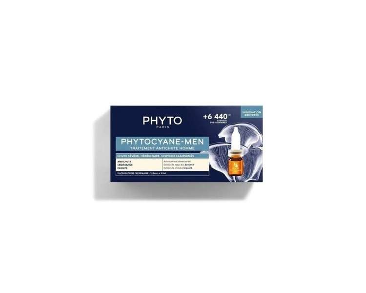 Phyto Phytocyane Anti-Hair Loss Treatment for Men 12x3.5ml