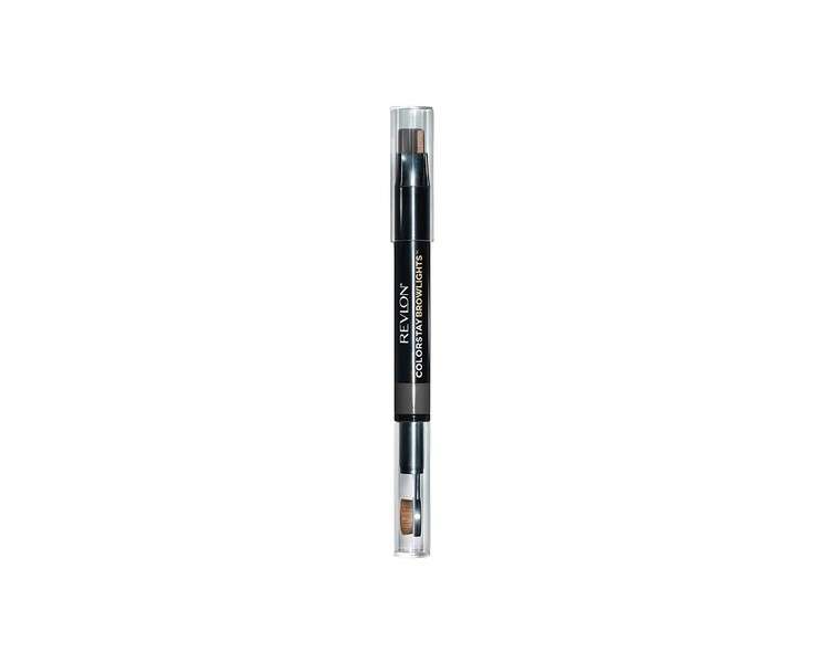 Revlon Colorstay Browlights Pencil Eyebrow Pencil and Brow Highlighter 0.55lb Soft Black