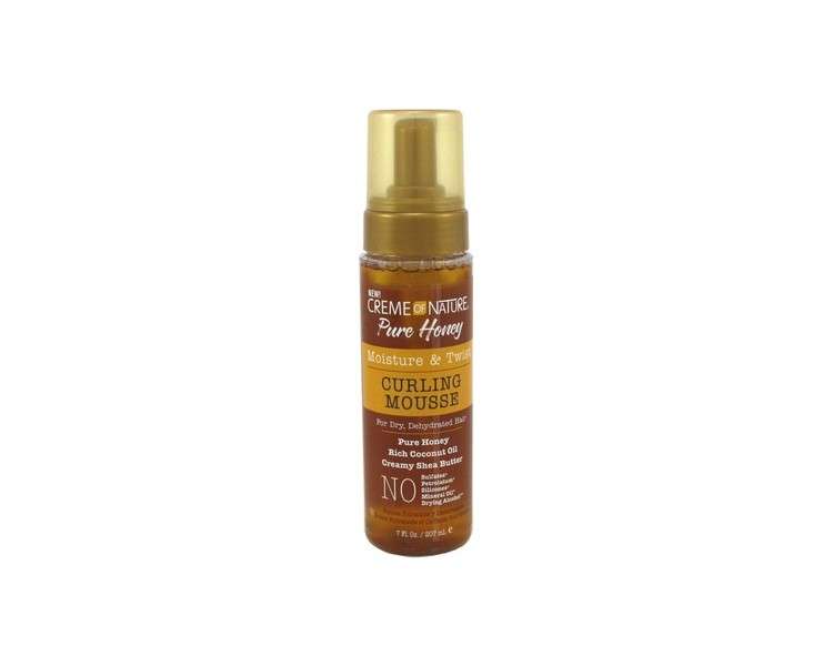 Creme of Nature Pure Honey Curling Mousse 7oz Pump - Pack of 3