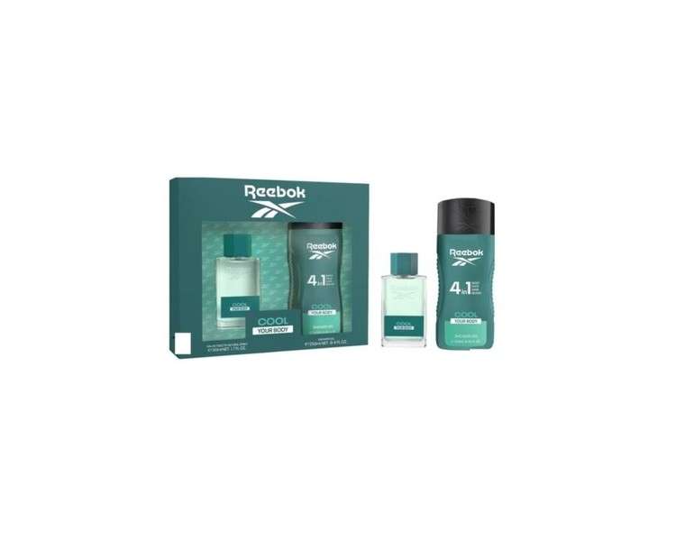 Reebok Cool Your Body Eau De Toilette 50 Ml + Shower Gel 250ml For Men Set