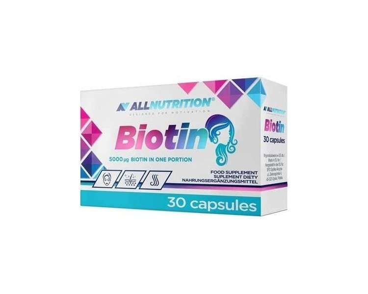 Allnutrition Biotin 5000mcg 30 Capsules