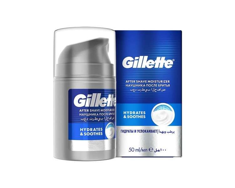 Gillette Series Men's After Shave Moisturizer 50ml Moisturizes and Soothes