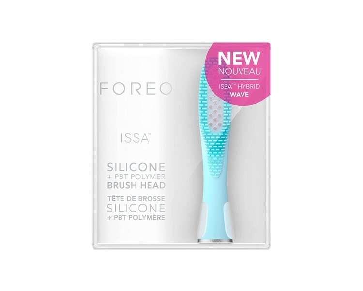 FOREO ISSA Hybrid Wave Brush Head Medical-Grade Silicone & PBT Polymer Bristles Mint