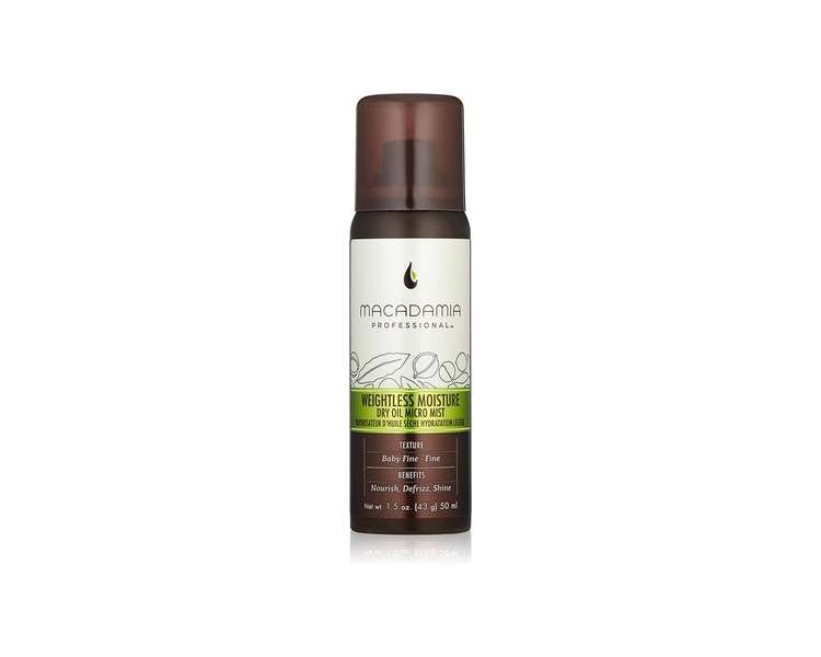 Macadamia Professional Weightless Moisture Dry Oil Micro Mist 50ml