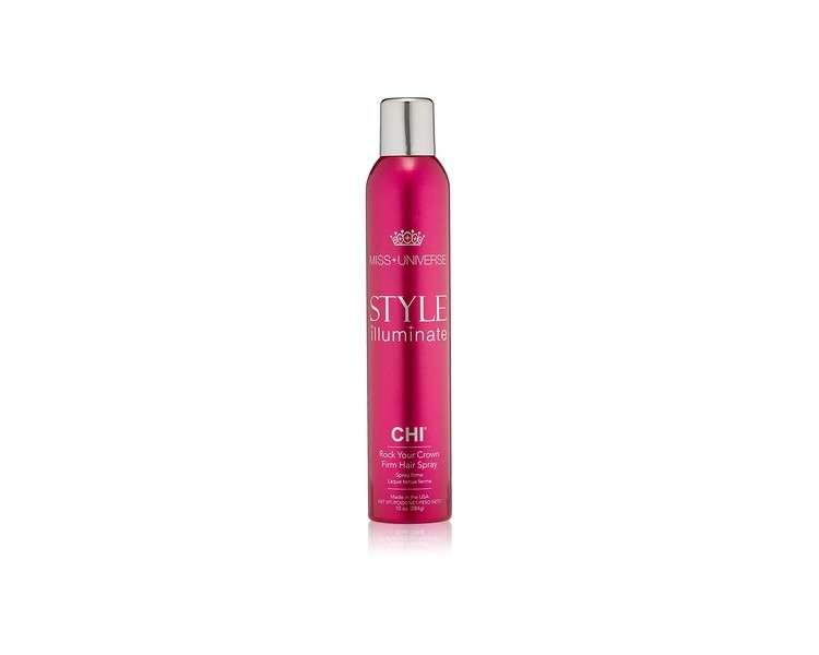 Chi Miss Universe Style Illuminate Rock Your Crown Firm Hair Spray 10oz