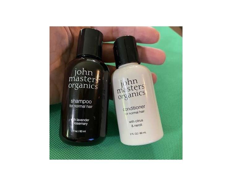 John Masters Normal Hair Shampoo & Conditioner Travel Size 2oz - New