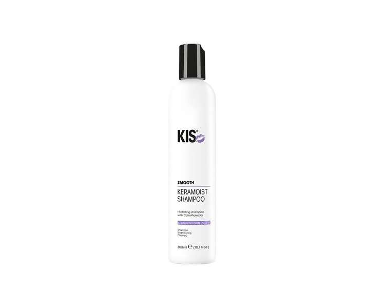 KIS KeraMoist Shampoo 300ml Keratin Infusion System for Permed, Colored, and Dry Hair - Pet-Friendly and Sustainable